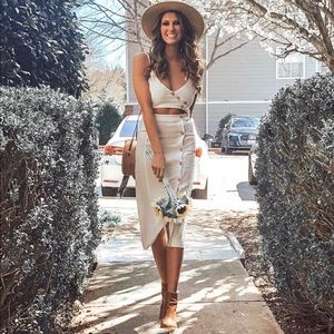 White Cut Out Dress from BNDI